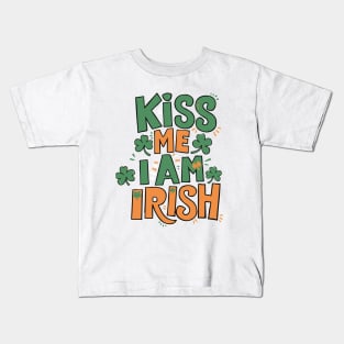 Kiss me, I'm Irish - St Patricks Day Kids T-Shirt